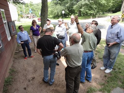 Photo of HMVA members on Staten Island tour