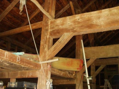 Photo of Malcolm barn interior, Town of Knox, Albany County NY