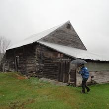 Ned Pratt at the Moseley barn